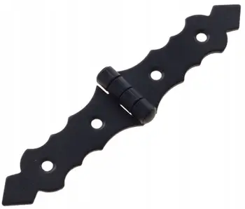 Menteshë dekorative ZOF 200C, 20cm, për porta dhe dritare, e zezë