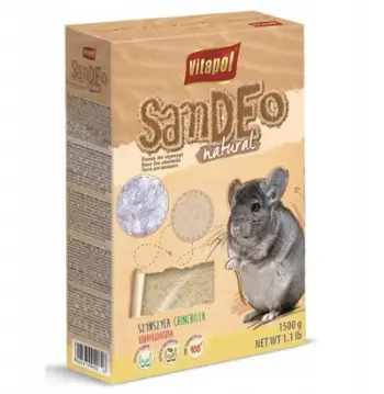 Rërë banjoje për shincila Vitapol SandEO, 1500 g, natyrale