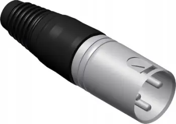 Konektor kablloje Procab VC3MX, XLR 3 pin mashkullor, i zi