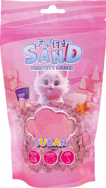 Rërë loje Tuban Fluffy Sand, 90 g, fluffy, rozë