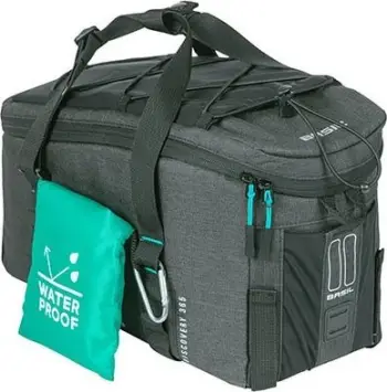 Çantë bagazh biçiklete Basil Discovery 365D Trunkbag Medium, rezistente ndaj ujit, e zezë