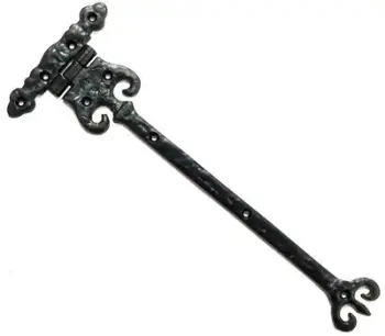 Menteshë porte Gate Hinge 510 GB-2118_510, metal, e zezë