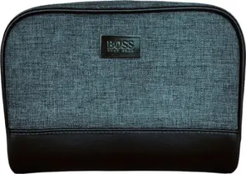 Çantë aksesorësh Hugo Boss GWP Fabric Case, 23 x 8 x 14 cm, e zezë
