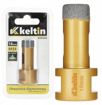 Freza diamant Keltin K00505, 18mm, M14, ngjyrë ari