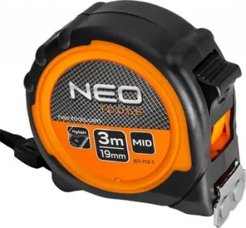 Metër çeliku NEO TOOLS 3m, magnetik, 19mm
