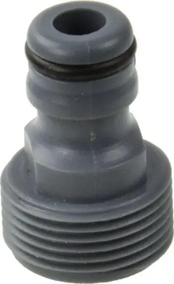 Konektor uji GEKO, fileto mashkullore 3/4", plastik