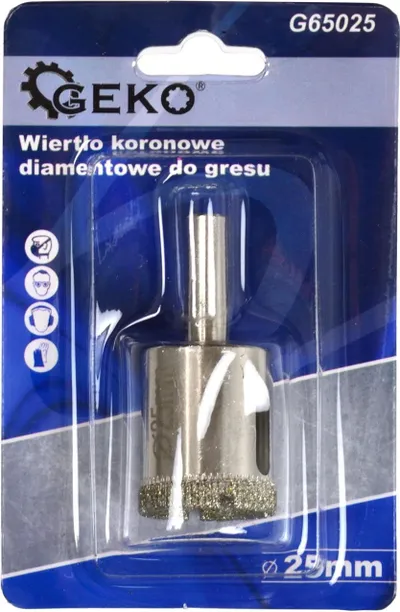Frezë bërthamore diamanti GEKO, 25 mm, metalike - 1