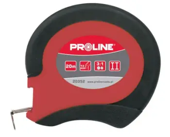 Metër çeliku Pro-Line Steel 20352, 20m, najlon, portokalli