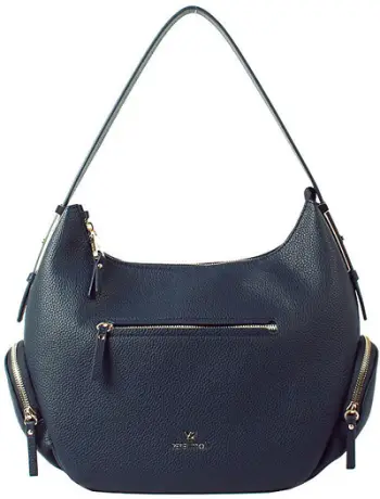 Çantë dore për femra Pepe Moll 252231, madhësi e madhe, lëkurë eko, blu navy