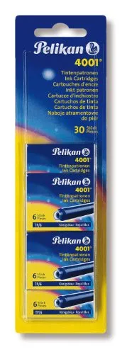 Rimbushje stilolapsi Pelikan 330845, bojë blu, set 30 copë - 2