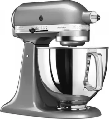Mikser planetar KitchenAid 5KSM125ECU, 300W, tas 4.8L, argjendtë