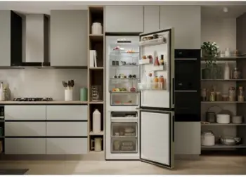 Frigorifer Candy CNCQ2T518EC, 279 L, freestanding, krem