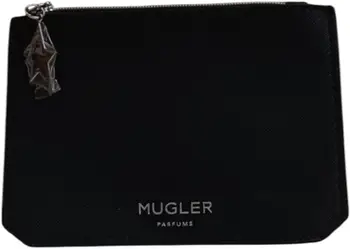 Çantë femrash Thierry Mugler, prej materiali tekstil, e zezë