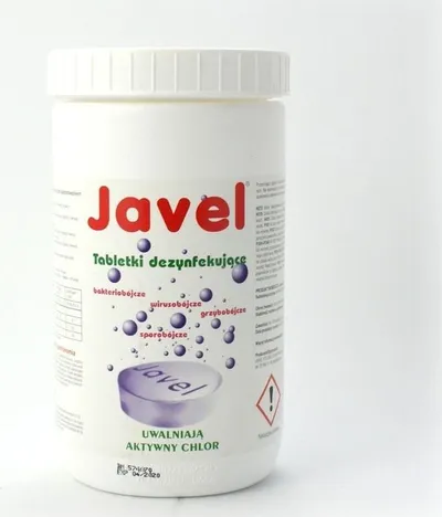 Tableta për trajtimin e ujit Javel Aqua, 300 copë, me klor aktiv - 1