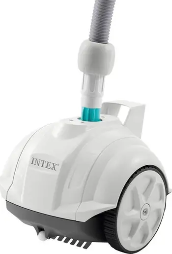 Robot pastrues pishine Intex Krystal Clear ZX50, zorrë 6.5 m, kontejner 0.8 L, i bardhë