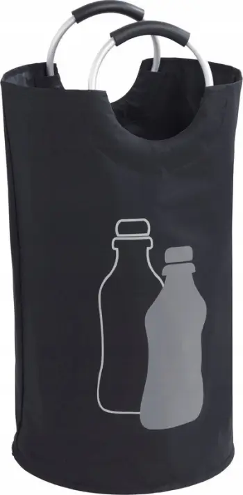 Çantë kolektuese WENKO Bottle Collector Jumbo, 69L, pëlhurë poliestër, e zezë