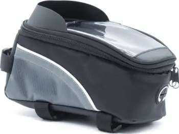 Çantë kornize biçiklete Motus, 1.5L, xham transparent për telefon, e zezë