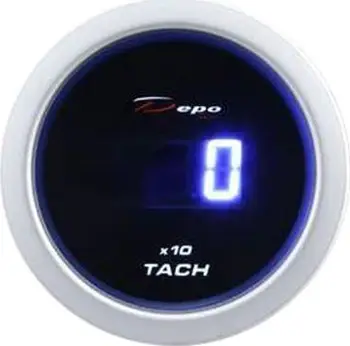 Tachometër Depo Gauge DBL 52mm, elektronik, ndriçim blu