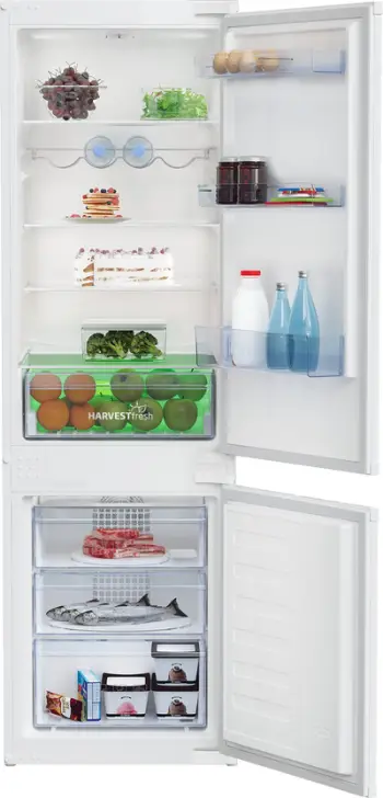 Frigorifer i integruar Beko BCHA275K4SN, kombinë, i bardhë