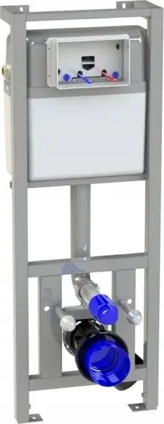 Kornizë e fshehur për WC Kkpol Warranty, rezervuar 10L, çelik, mat