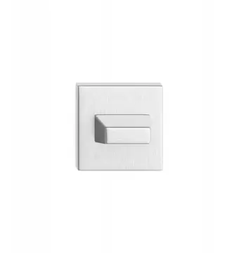 Rozetë katrore WC Bottom Plate Square, krom satin
