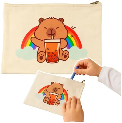 Çantë kozmetike Lean Toys Capybara, me zinxhir, multifunksionale - 1