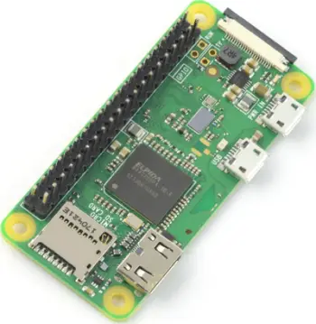 Minikomputer Raspberry Pi Zero WH, 512MB RAM, WiFi Bluetooth 4.1, me konektorë GPIO