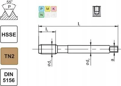 Mjet teknik TAP-800X DIN5156, model D2-513X01-3135, profesional - 3