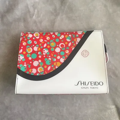 Çantë kozmetike Shiseido GWP Fabric Case, materiale tekstile, e kuqe - 1