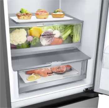 Frigorifer i kombinuar LG GBV7280CPY, 387L, Prime Silver, argjendtë