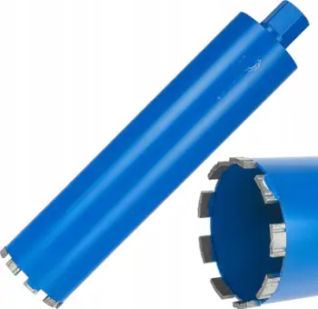 Koronë diamant për shpim Onex 122mm, gjatësi 450mm, fiksim 1.1/4", blu