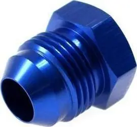 Tapë alumini TurboWorks AN12 Plug, për sisteme vaji dhe karburanti, blu