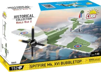 Model avion Cobi Spitfire Mk XVI Bubbletop, shkalla 1:48, set ndërtimi, shumëngjyrësh