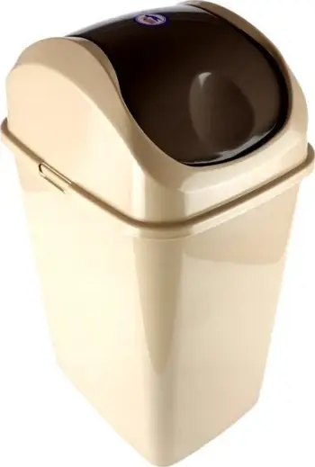 Kosh mbeturinash SLIM, 35L, mekanizëm anues, gri