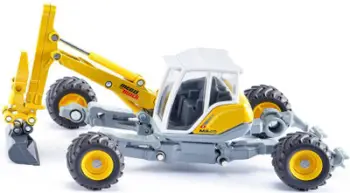Model miniaturë ekskavator Menzi Muck M545 Siku, 1/50, diecast, i verdhë me pjesë të bardha