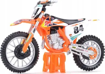 Model motoçiklete Bburago KTM 450 SX-F Factory Edition 2018, shkalla 1:18, dekorativ
