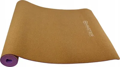 Tapet yoga Master Cork, 183 x 61 cm, 4 mm, kafe - 1