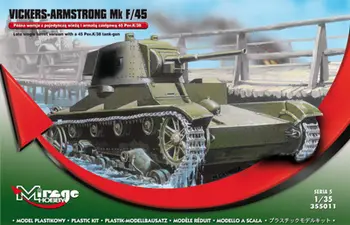 Model plastik tanku Mirage Hobby Vickers-Armstrong Mk F/45, shkalla 1:35, jeshil