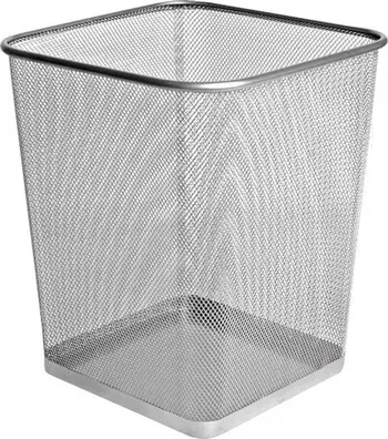 Kosh letrash FOROFIS, rrjetë hekuri, 25L, ngjyrë argjendi