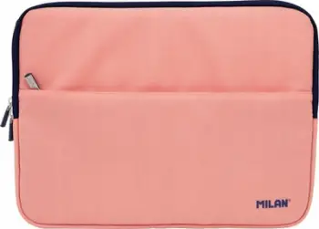 Çantë mbrojtëse për laptop MILAN 1918, 13", me xhep me zinxhir, rozë