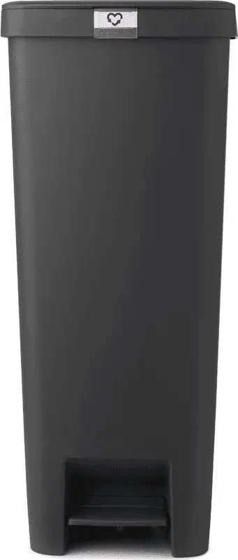Kosh riciklimi StepUp, 40L, pedal, plastikë, gri e errët