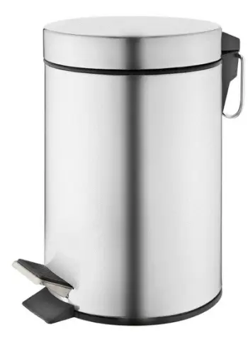 Kosh plehrash Okko PEDAL BIN T-Y0105SS, 5L, me pedale, argjendtë
