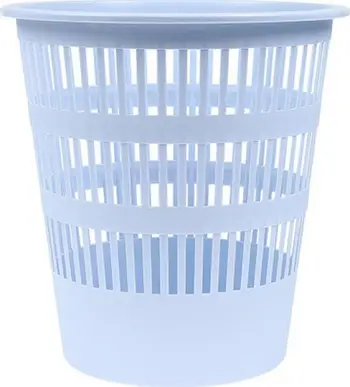 Kosh mbeturinash DONAU LIFE, 12L, plastikë me vrima, blu e çelët