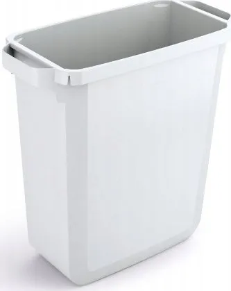 Kosh mbeturinash Durable DURABIN 60L, plastik, i bardhë - 1