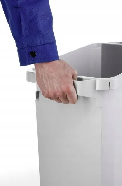Kosh mbeturinash Durable DURABIN 60L, plastik, i bardhë - 4