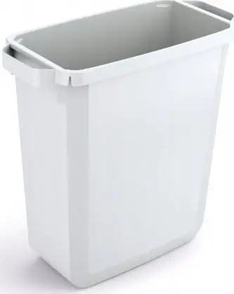 Kosh mbeturinash Durable DURABIN 60L, plastik, i bardhë