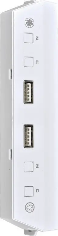 Modul frontal ARGB me ventilator dhe USB Lian Li LANCOOL 216, 2x USB 3.0, i bardhë