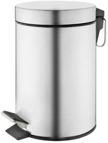 Kosh plehrash Okko PEDAL BIN T-Y0103SS, 3L, me pedale, argjendtë
