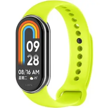 Rrip dore Eternico Essential për Xiaomi Smart Band 8 9, silikon, lime green
