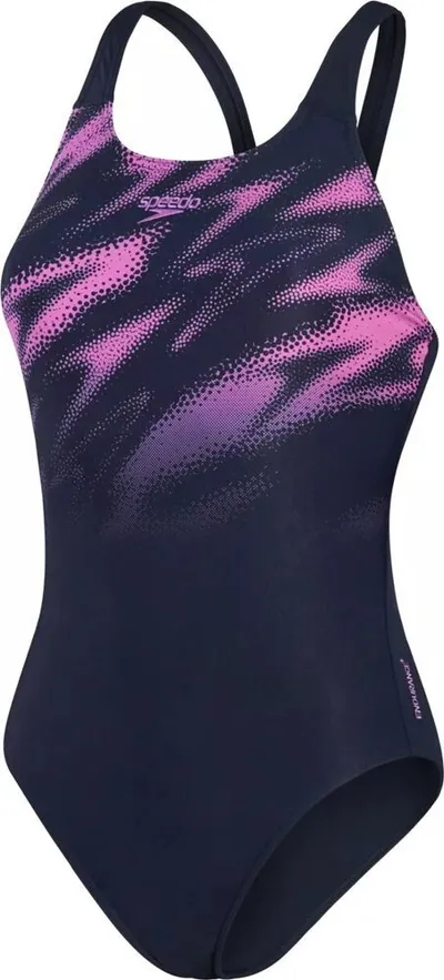 Kostum banje Speedo HyperBoom Placement Muscleback, Endurance+, navy vjollcë - 1